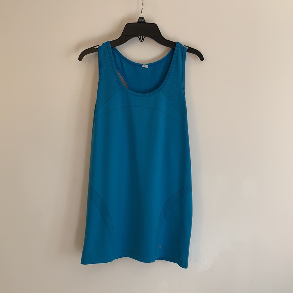 GapFit Cyan Deep Turquoise Blue Workout Tank Top-S